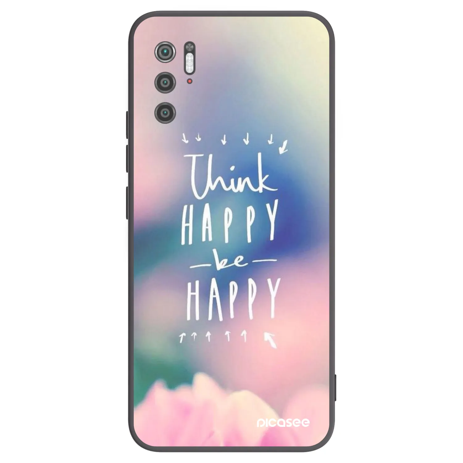 Picasee Xiaomi Poco M3 Pro 5G Hülle - Schwarzes Silikon - Denke positiv!