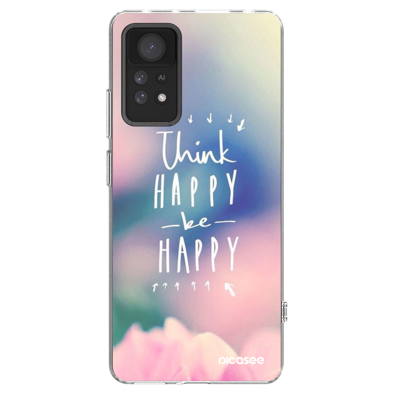 Picasee Xiaomi Redmi Note 11 Pro 5G Hülle - Transparentes Silikon - Denke positiv!
