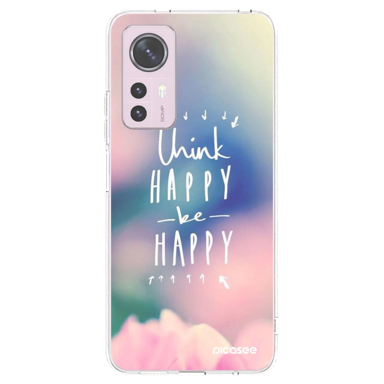 Picasee Xiaomi 12 Hülle - Transparentes Silikon - Denke positiv!