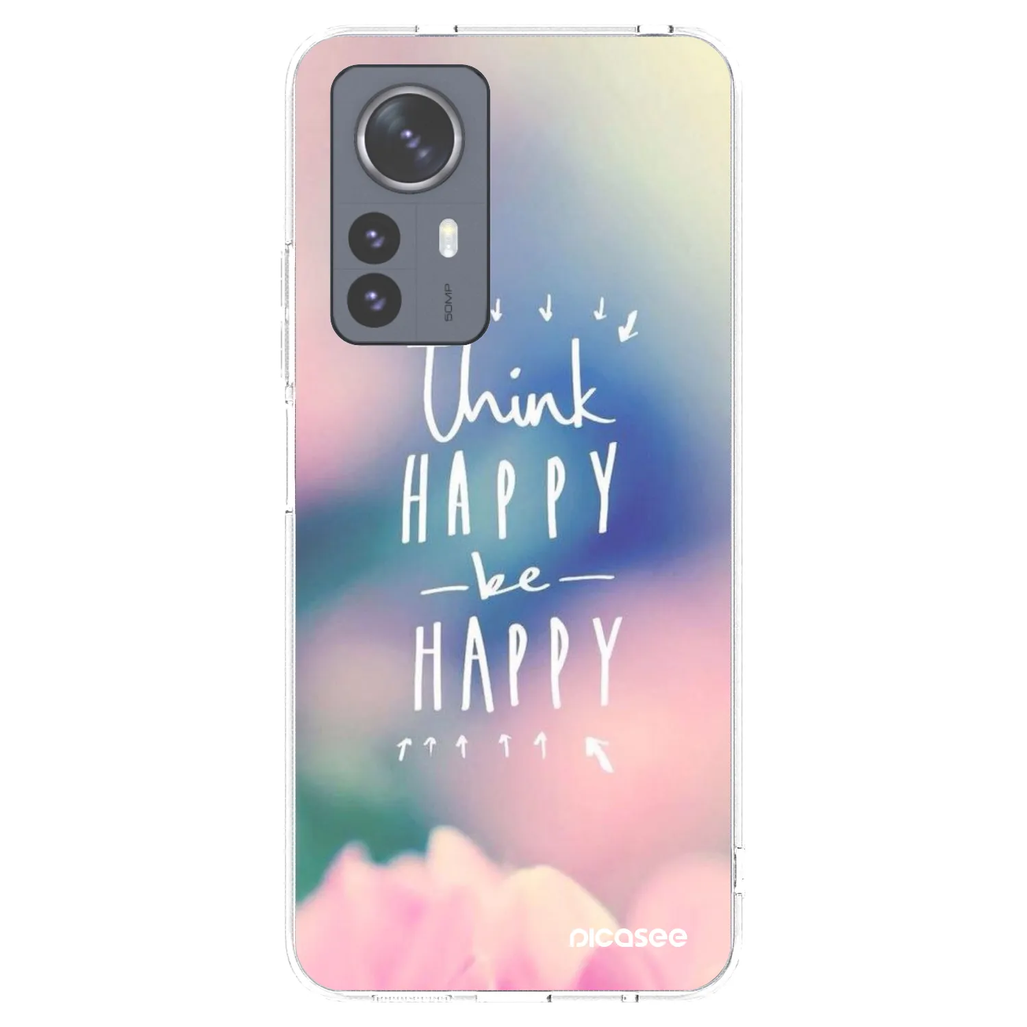 Picasee Xiaomi 12 Pro Hülle - Transparentes Silikon - Denke positiv!