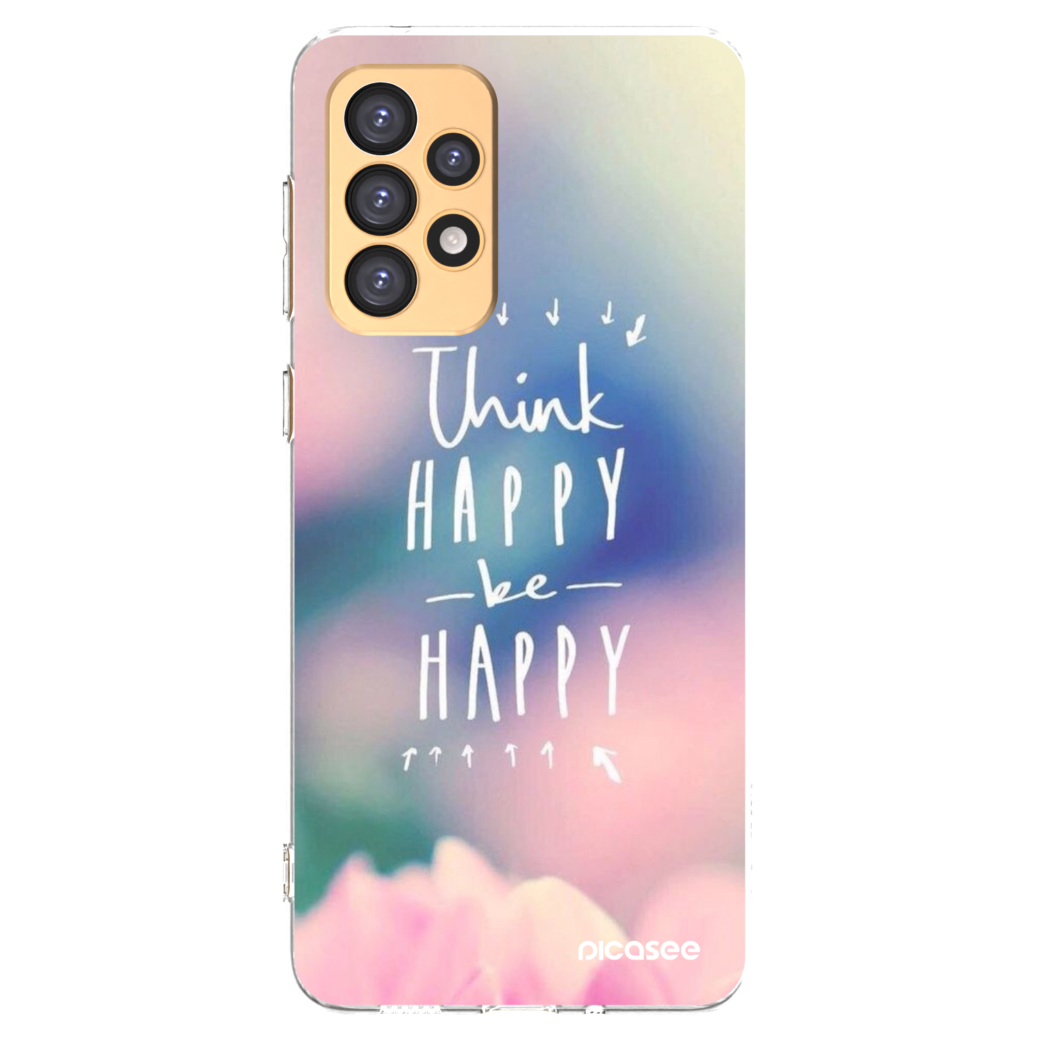Picasee Samsung Galaxy A33 5G A336 Hülle - Transparentes Silikon - Denke positiv!