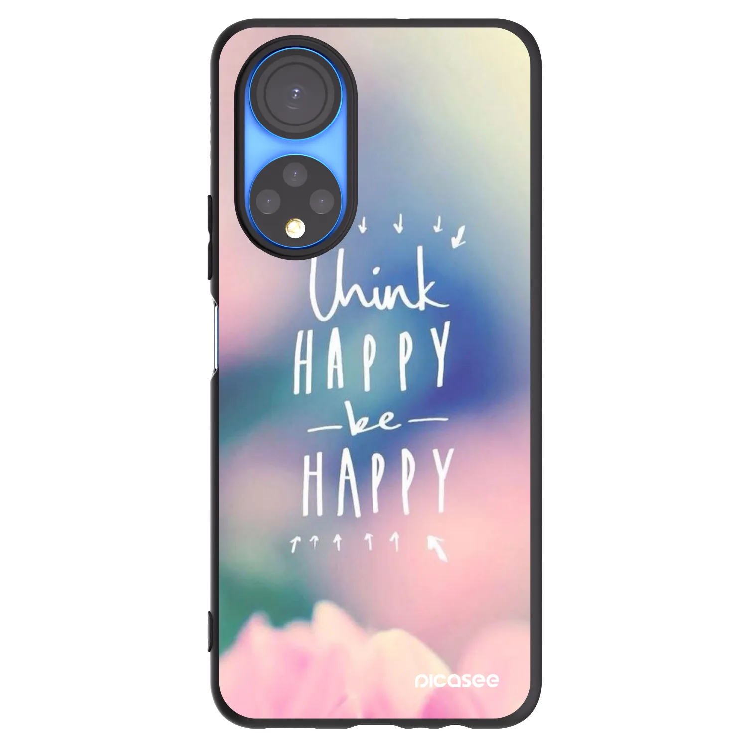 Picasee Honor X7 Hülle - Schwarzes Silikon - Denke positiv!