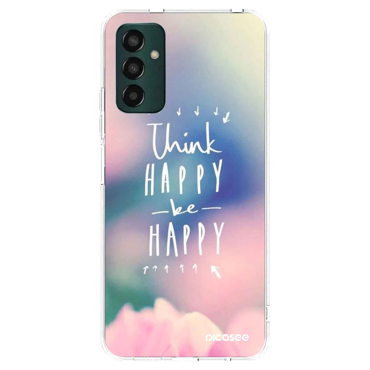 Picasee Samsung Galaxy M23 5G Hülle - Transparentes Silikon - Denke positiv!