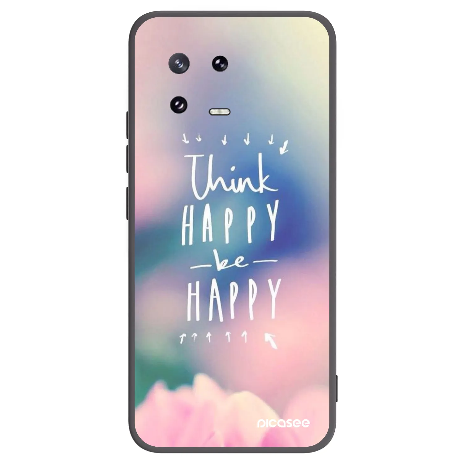 Picasee Xiaomi 13 Pro Hülle - Schwarzes Silikon - Denke positiv!