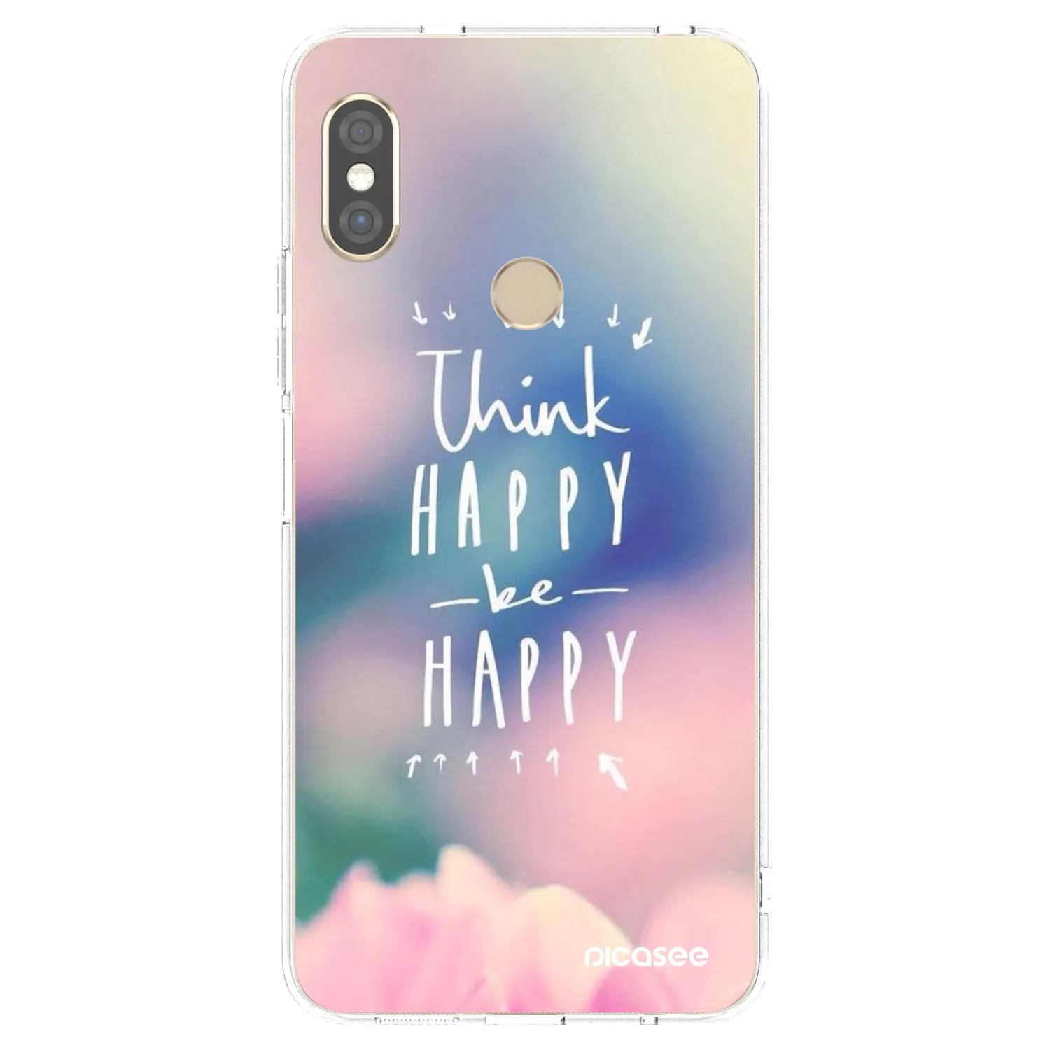 Picasee Xiaomi Redmi Note 5 Global Hülle - Transparentes Silikon - Denke positiv!