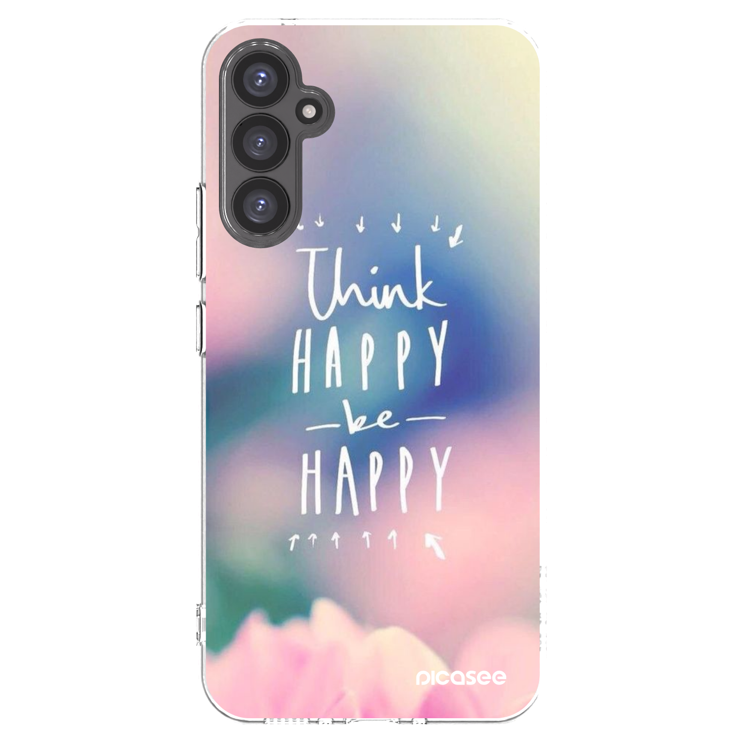 Picasee Samsung Galaxy A34 5G A346B Hülle - Transparentes Silikon - Denke positiv!
