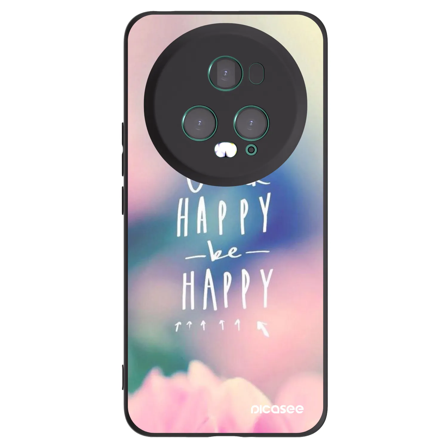 Picasee Honor Magic5 Pro Hülle - Schwarzes Silikon - Denke positiv!