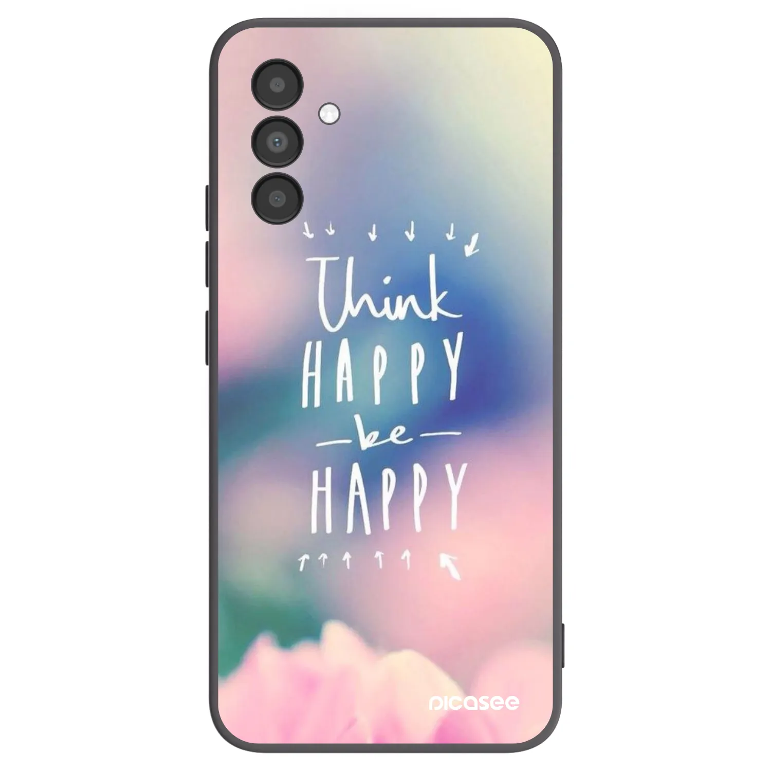 Picasee Samsung Galaxy A04s A047F Hülle - Schwarzes Silikon - Denke positiv!