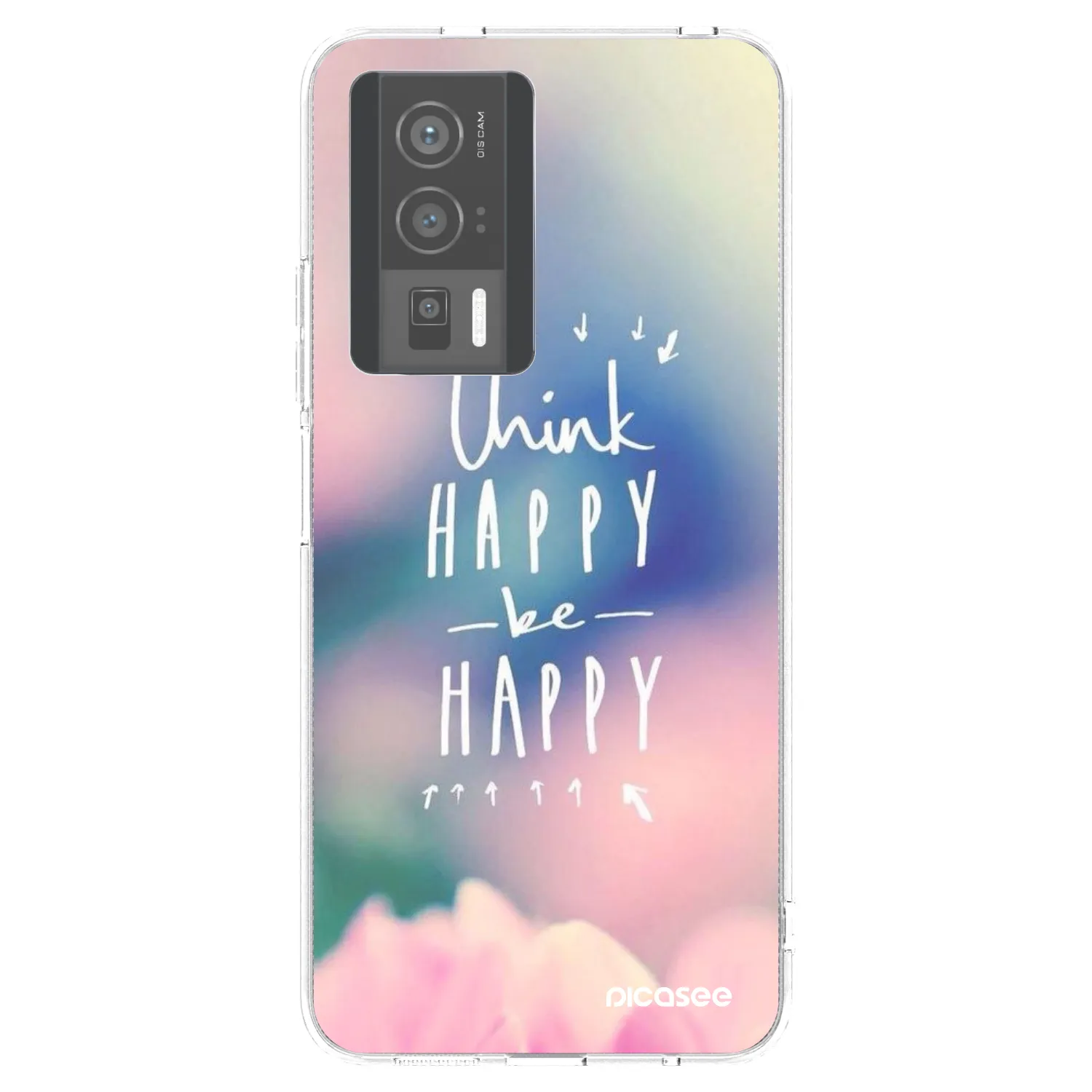 Picasee Xiaomi Poco F5 Pro 5G Hülle - Transparentes Silikon - Denke positiv!