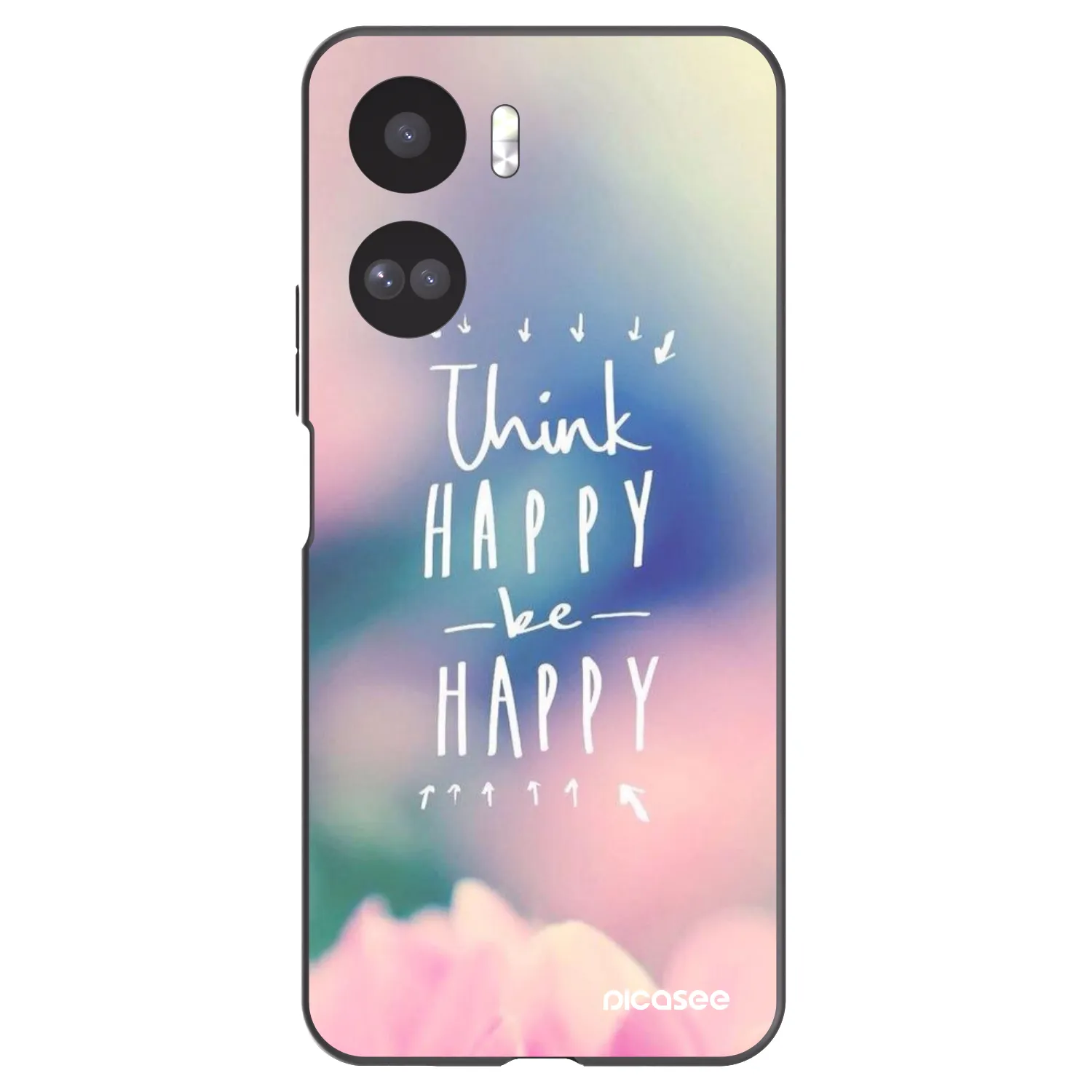 Picasee Honor 90 Lite 5G Hülle - Schwarzes Silikon - Denke positiv!