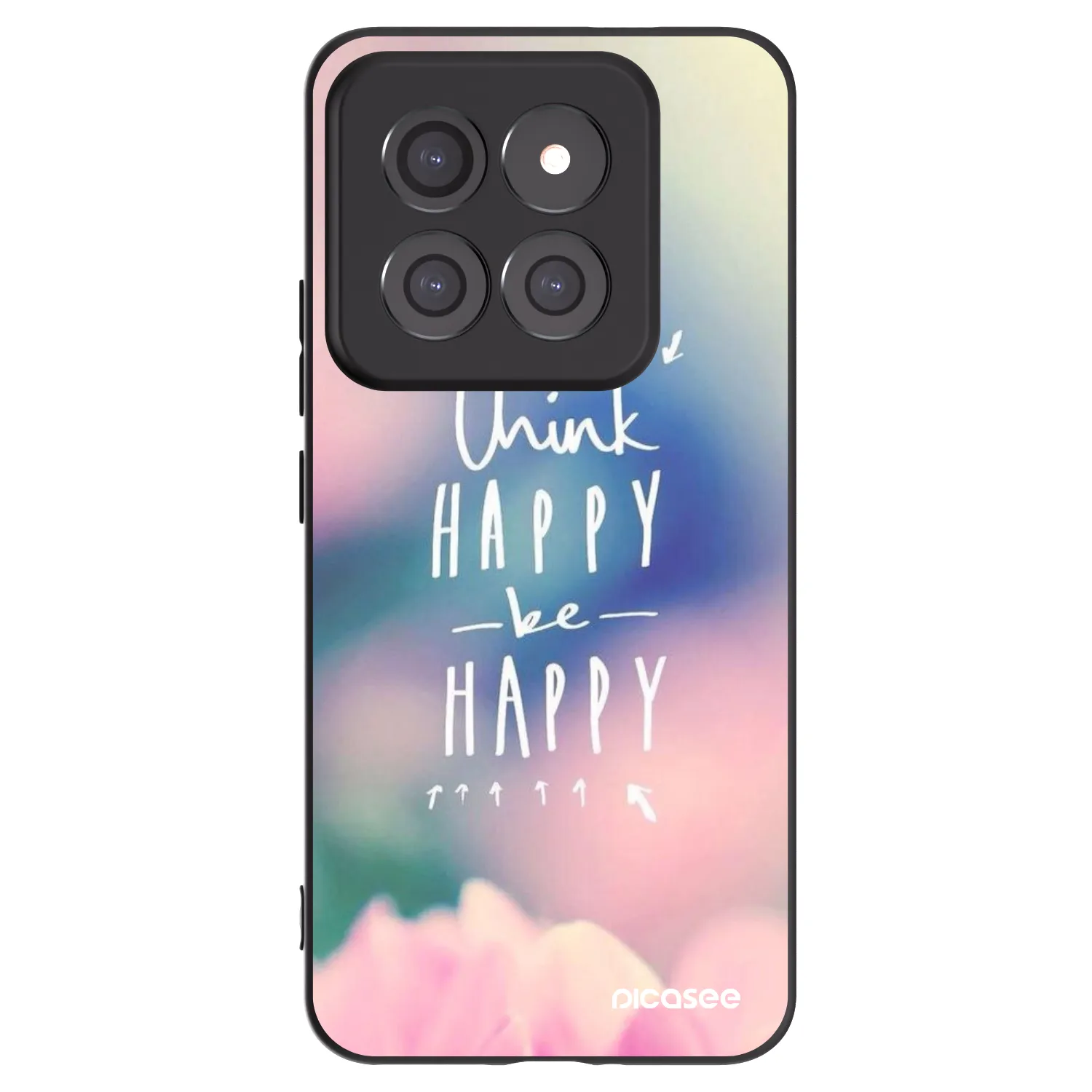 Picasee Xiaomi 14 Pro Hülle - Schwarzes Silikon - Denke positiv!