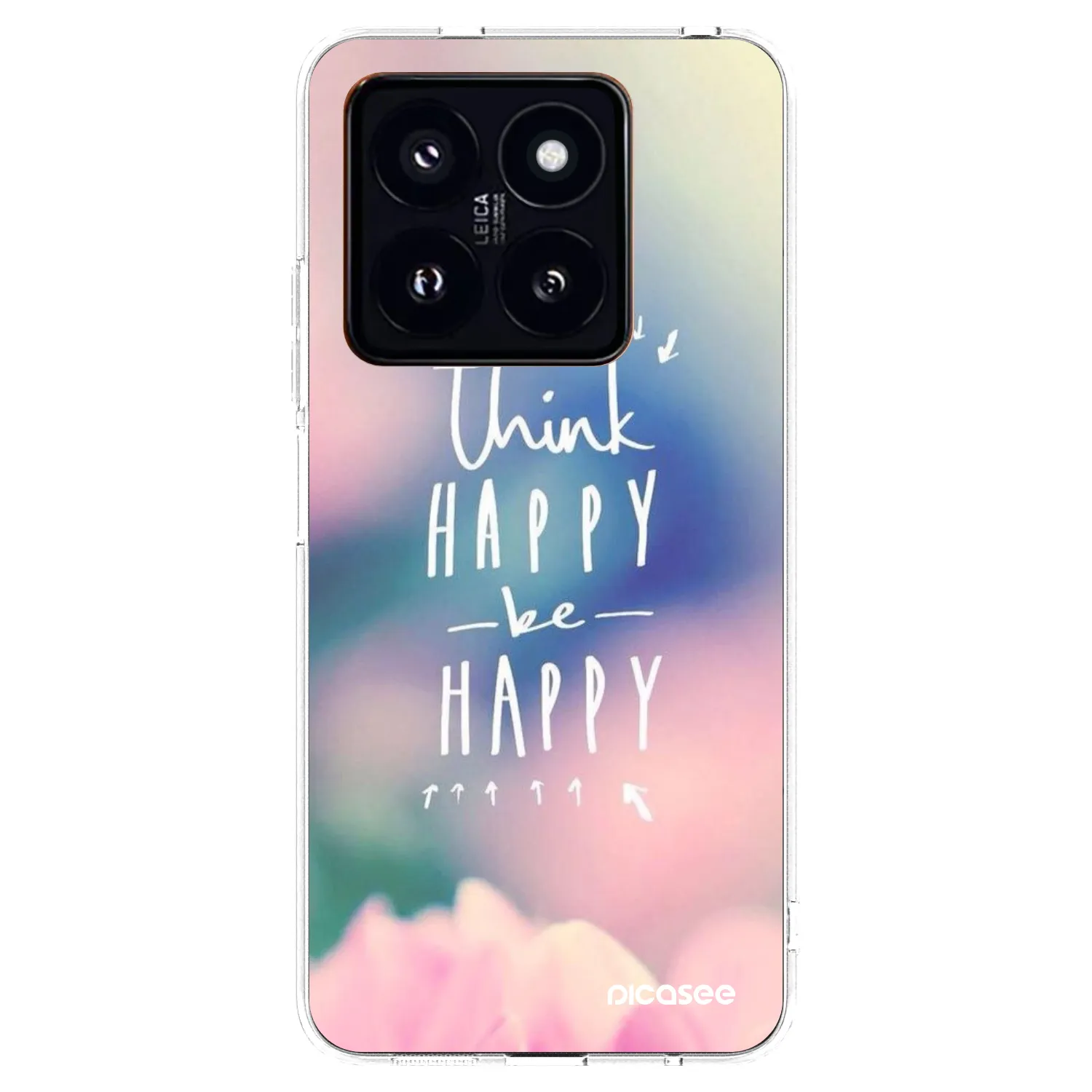 Picasee Xiaomi 14 Pro Hülle - Transparentes Silikon - Denke positiv!