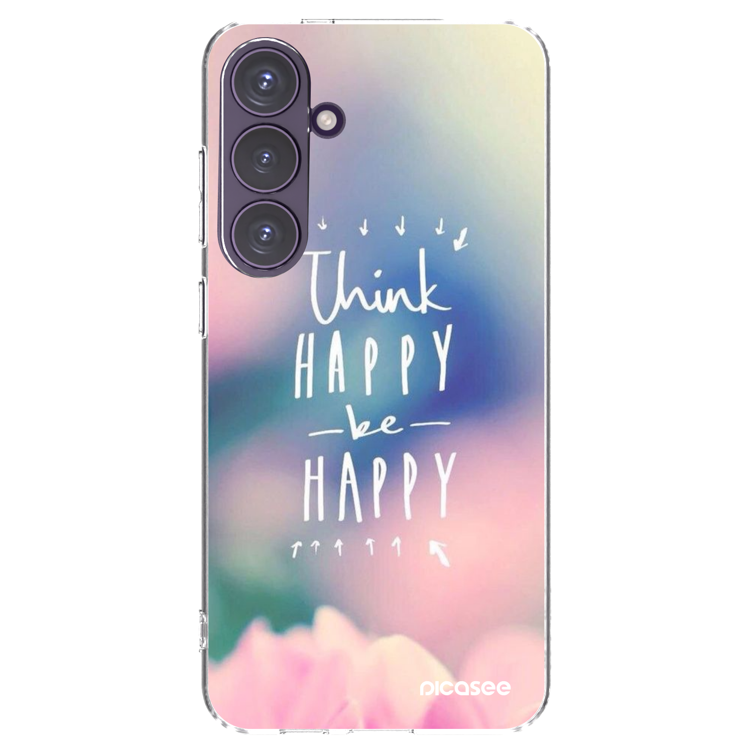 Picasee Samsung Galaxy S24+ S926B 5G Hülle - Transparentes Silikon - Denke positiv!