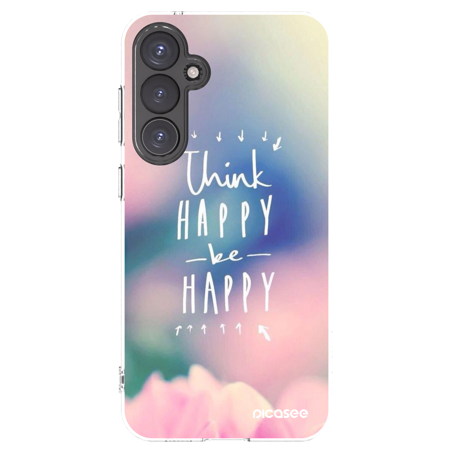 Picasee Samsung Galaxy S23 FE S711B Hülle - Transparentes Silikon - Denke positiv!