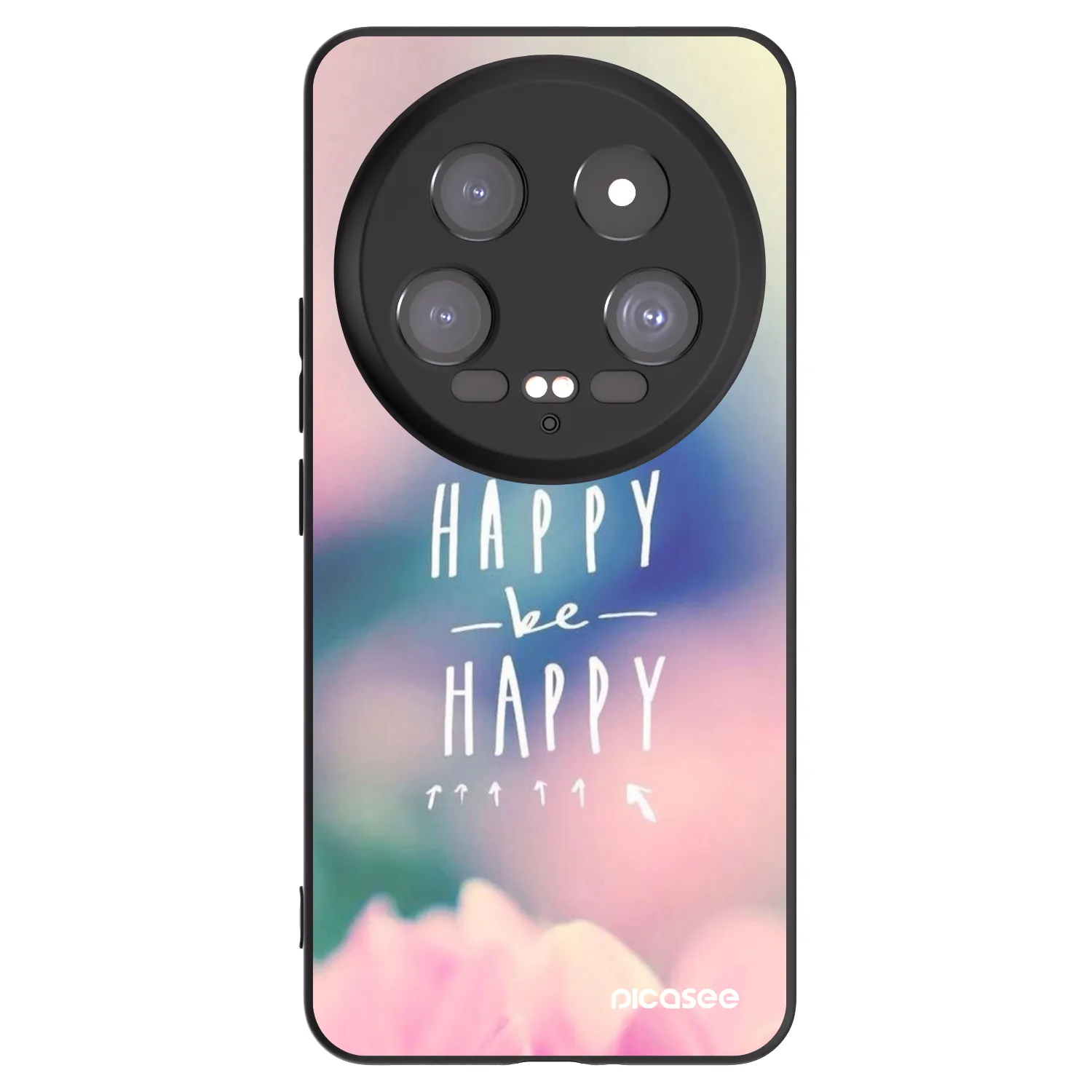 Picasee Xiaomi 14 Ultra Hülle - Schwarzes Silikon - Denke positiv!