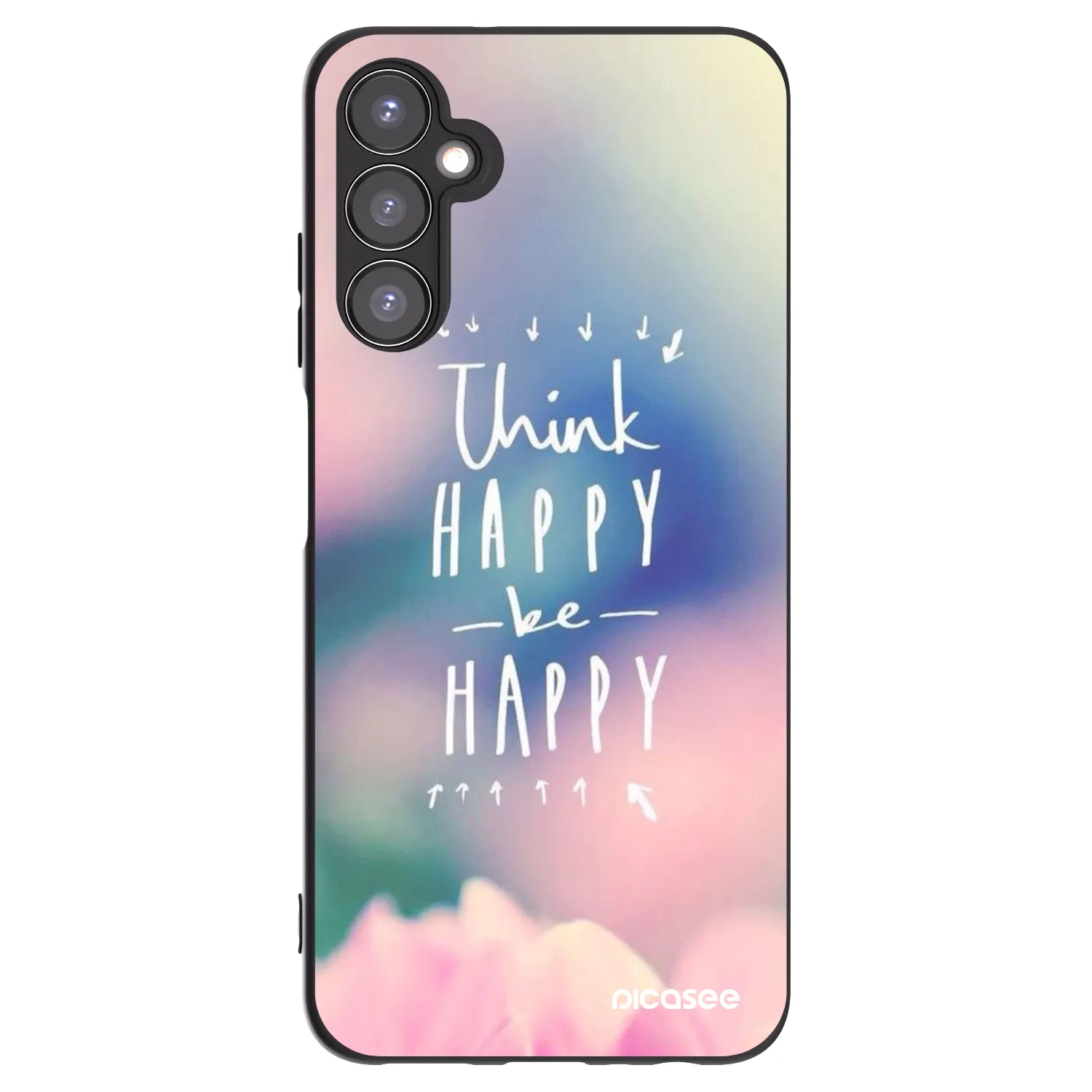 Picasee Samsung Galaxy A05s A057G Hülle - Schwarzes Silikon - Denke positiv!