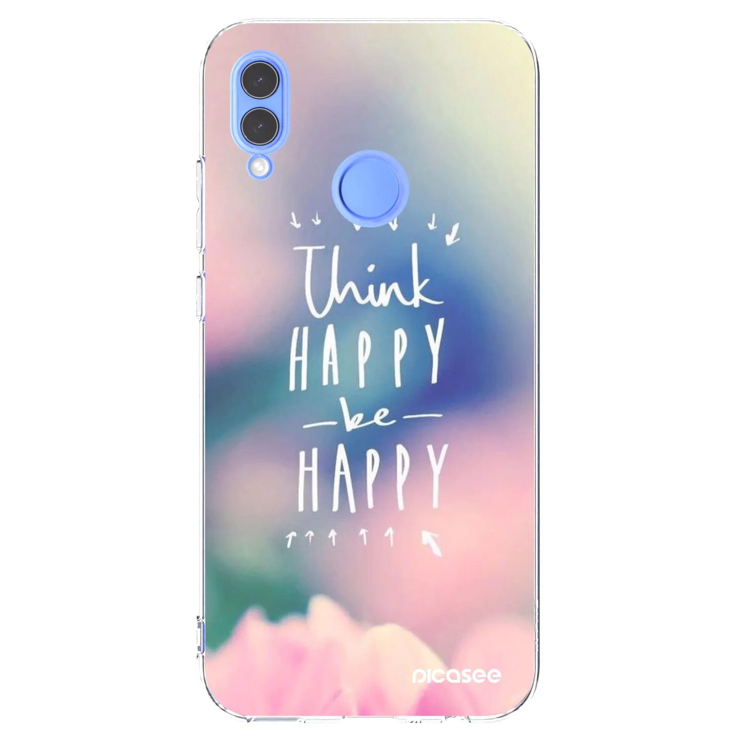 Picasee Huawei P Smart 2019 Hülle - Transparentes Silikon - Denke positiv!