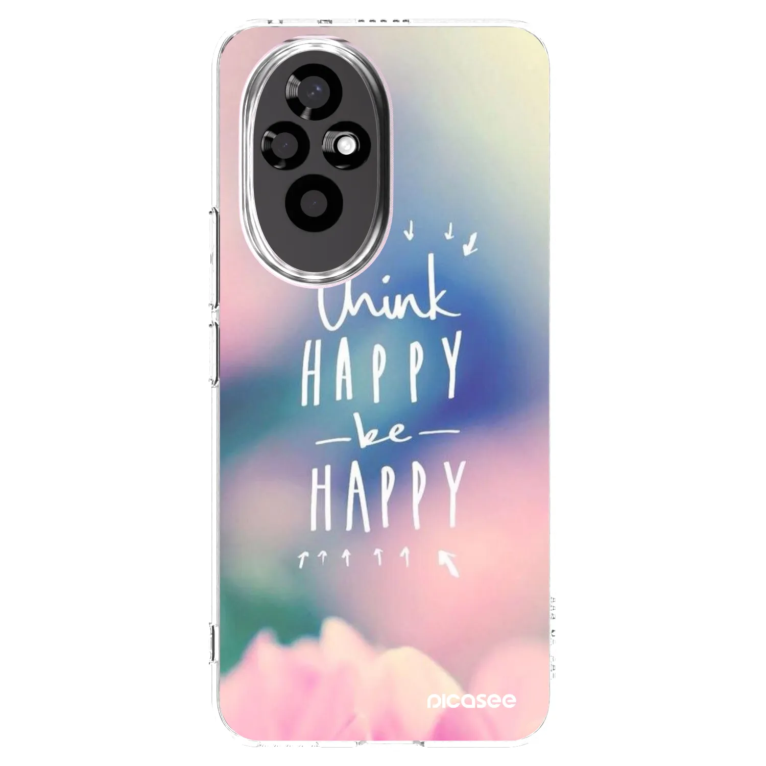 Picasee Honor 200 Pro 5G Hülle - Transparentes Silikon - Denke positiv!