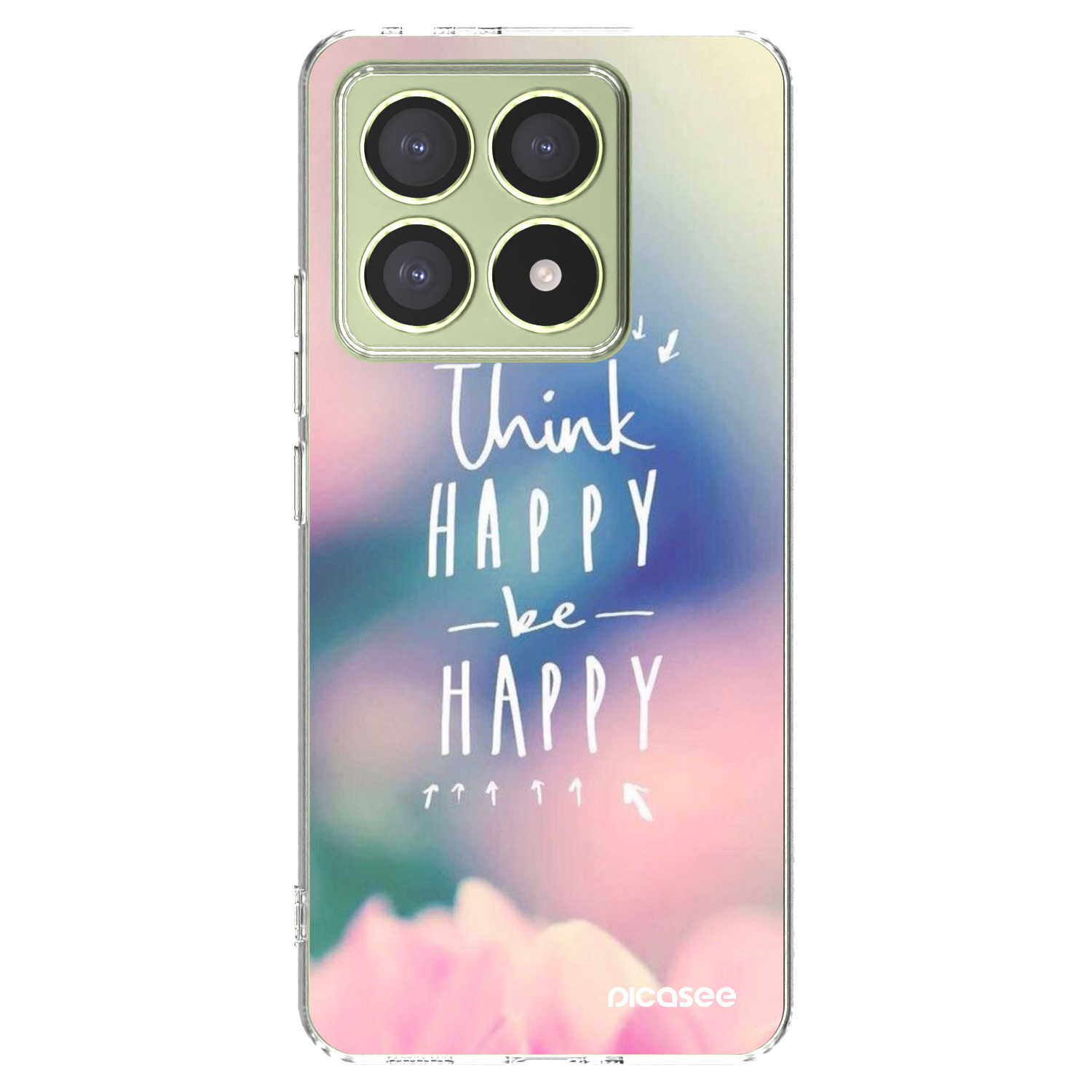 Picasee Xiaomi 14T Hülle - Transparentes Silikon - Denke positiv!