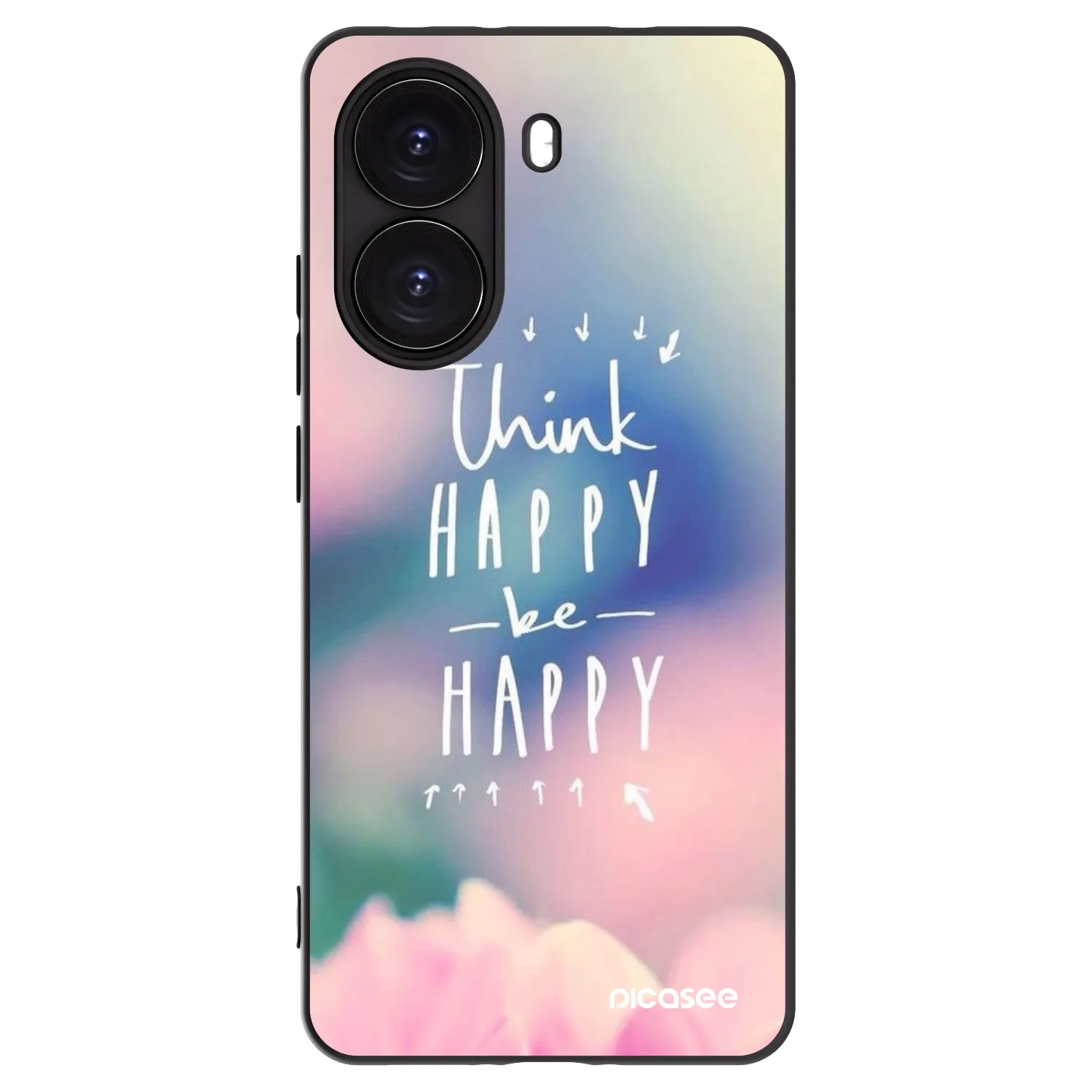 Picasee Xiaomi Poco X7 Pro 5G Hülle - Schwarzes Silikon - Denke positiv!