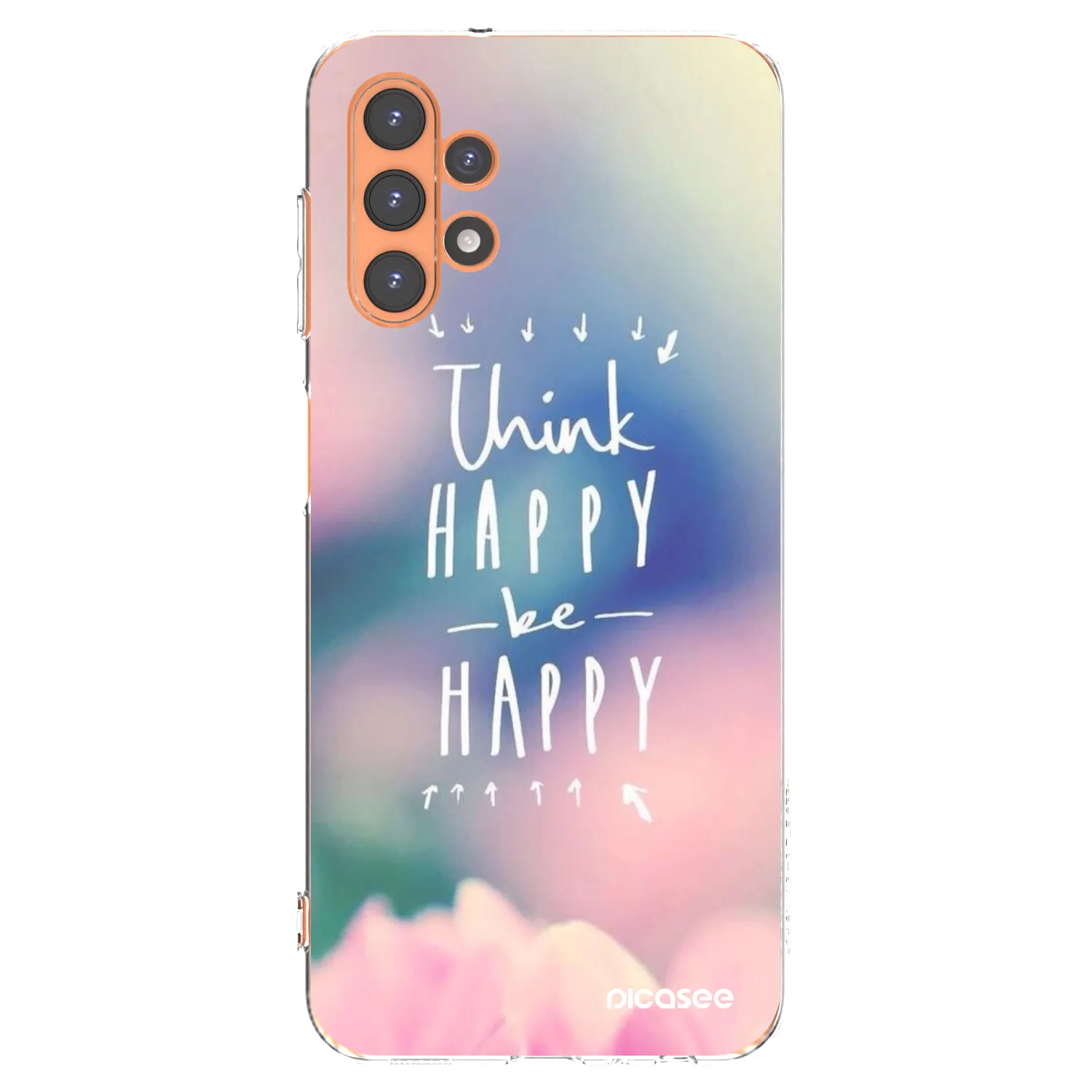 Picasee Samsung Galaxy A13 5G Hülle - Transparentes Silikon - Denke positiv!