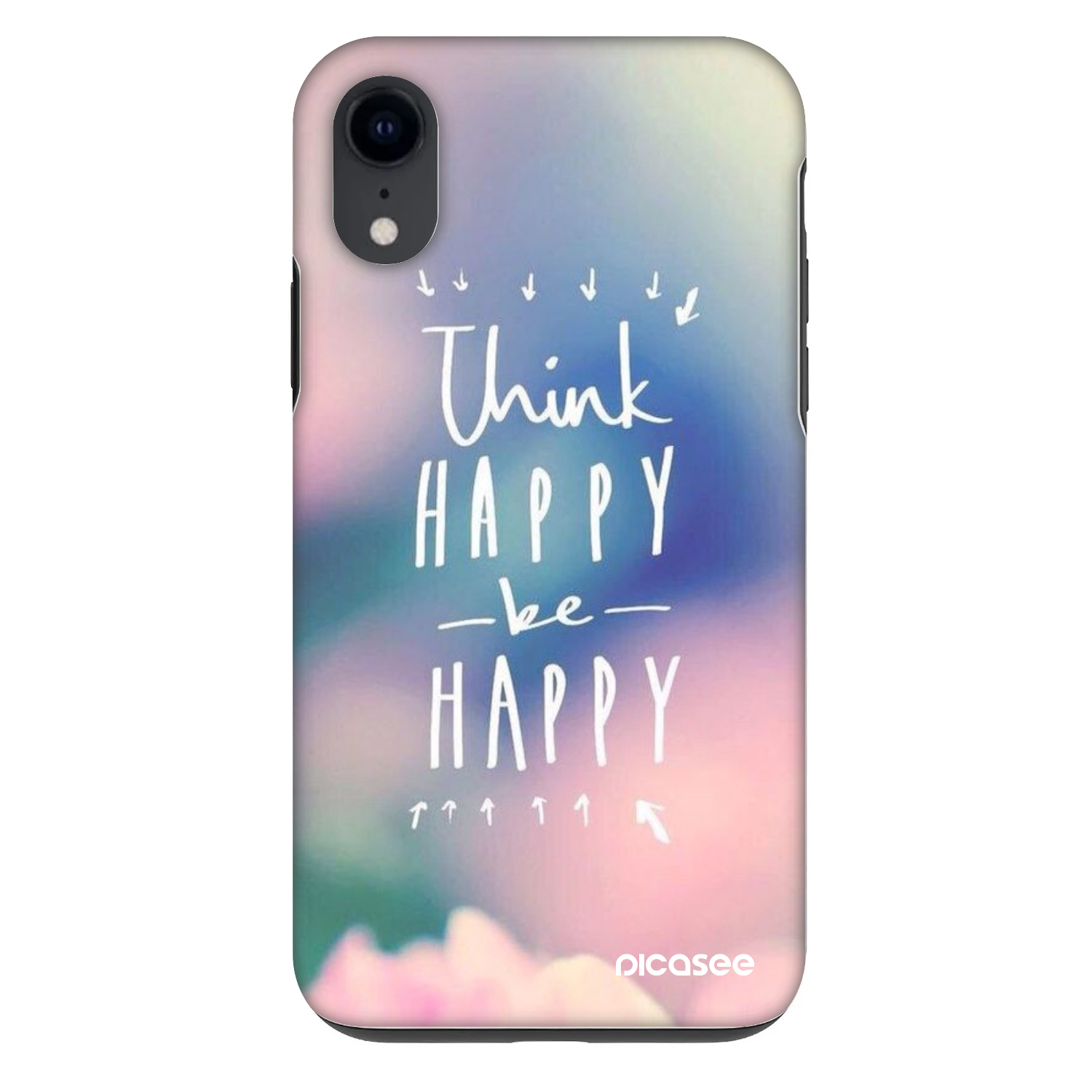 Picasee Fashion Case für Apple iPhone XR - Denke positiv!