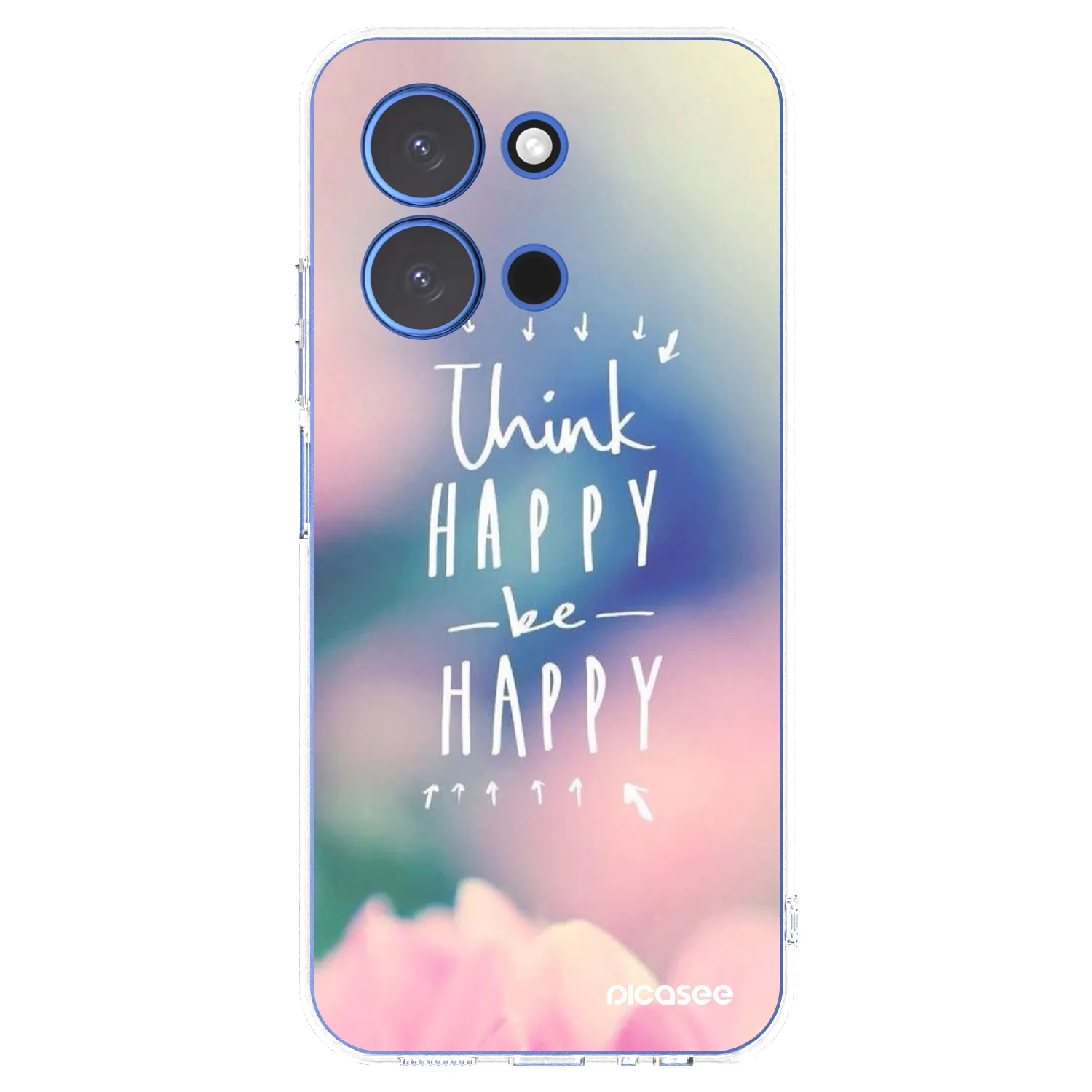 Picasee Xiaomi Redmi 15C 4G Hülle - Transparentes Silikon - Denke positiv!