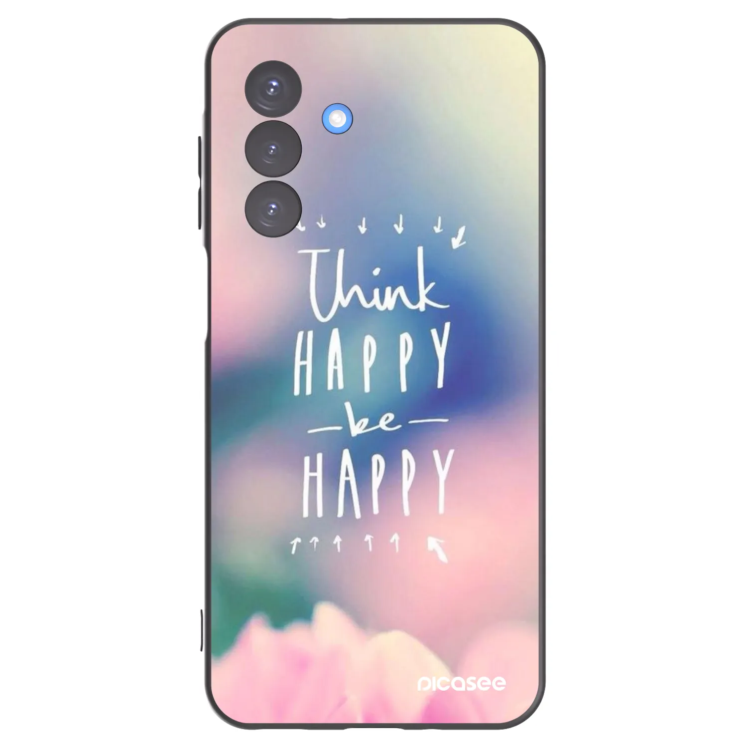 Picasee Samsung Galaxy A17 5G Hülle - Schwarzes Silikon - Denke positiv!