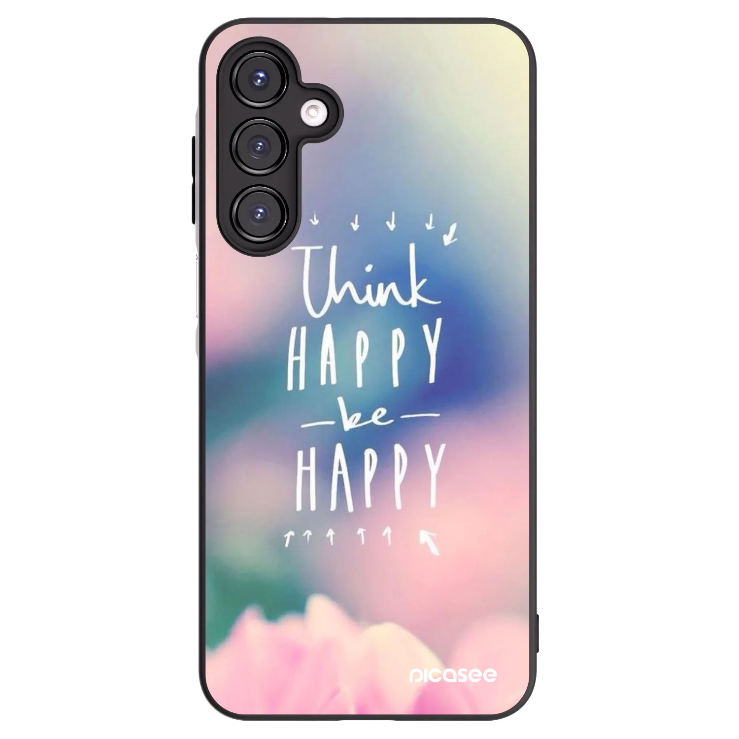 Picasee Samsung Galaxy A16 4G Hülle - Schwarzes Silikon - Denke positiv!