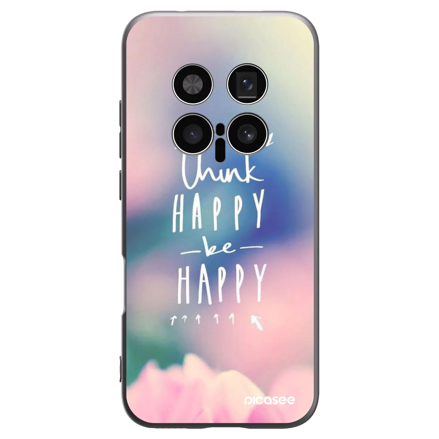 Picasee Honor Magic8 Pro 5G Hülle - Schwarzes Silikon - Denke positiv!