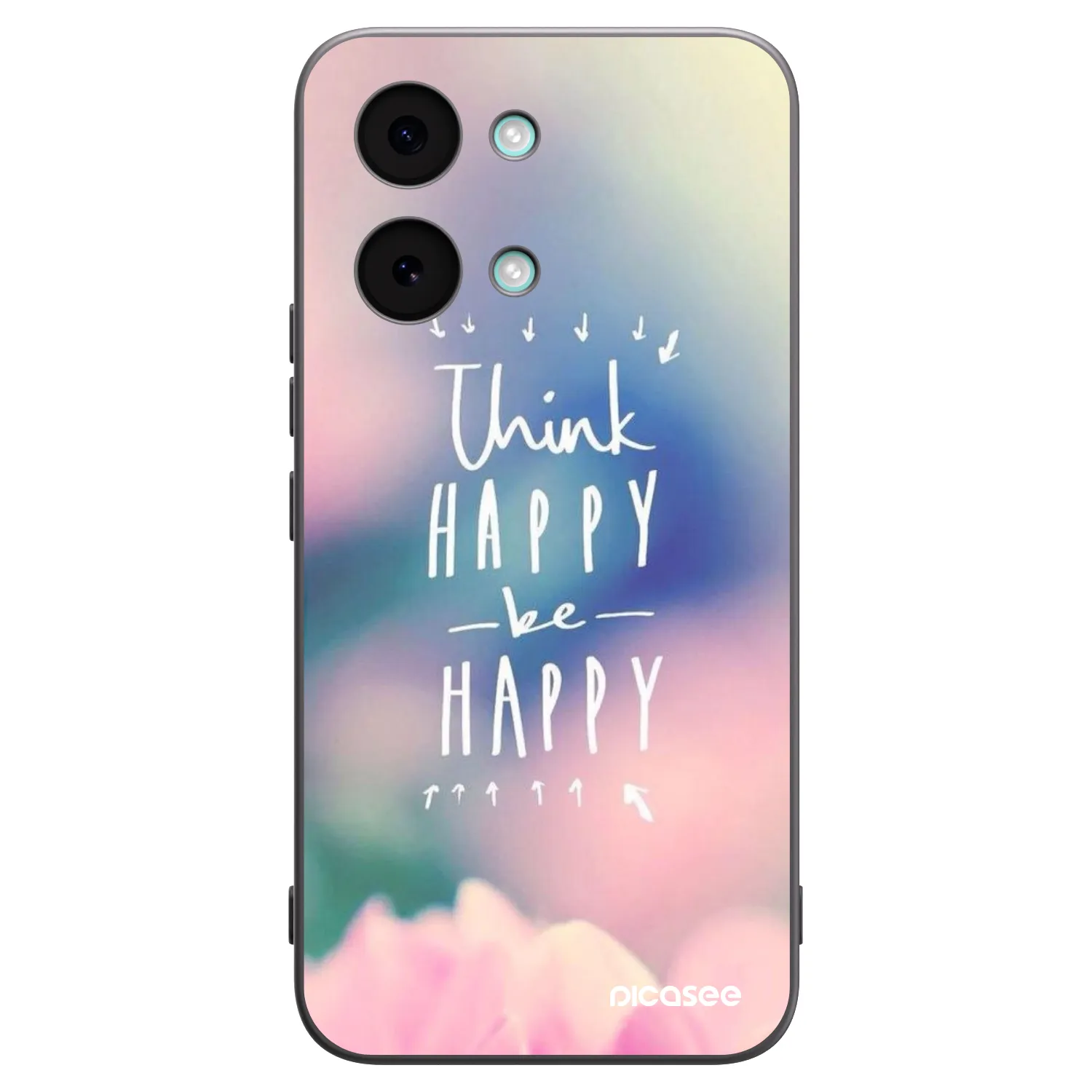 Picasee Xiaomi Poco X8 Pro Max Hülle - Schwarzes Silikon - Denke positiv!