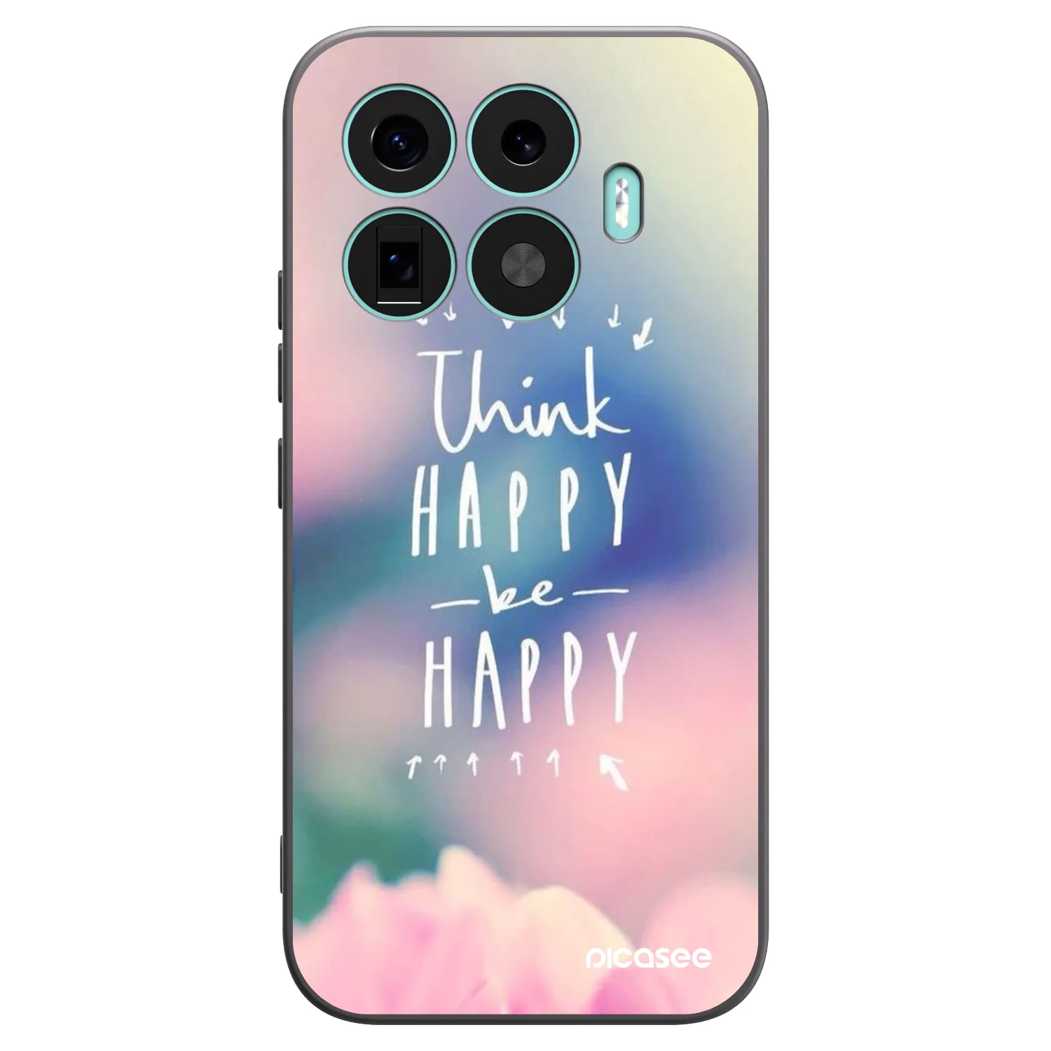 Picasee Xiaomi 17T Hülle - Schwarzes Silikon - Denke positiv!