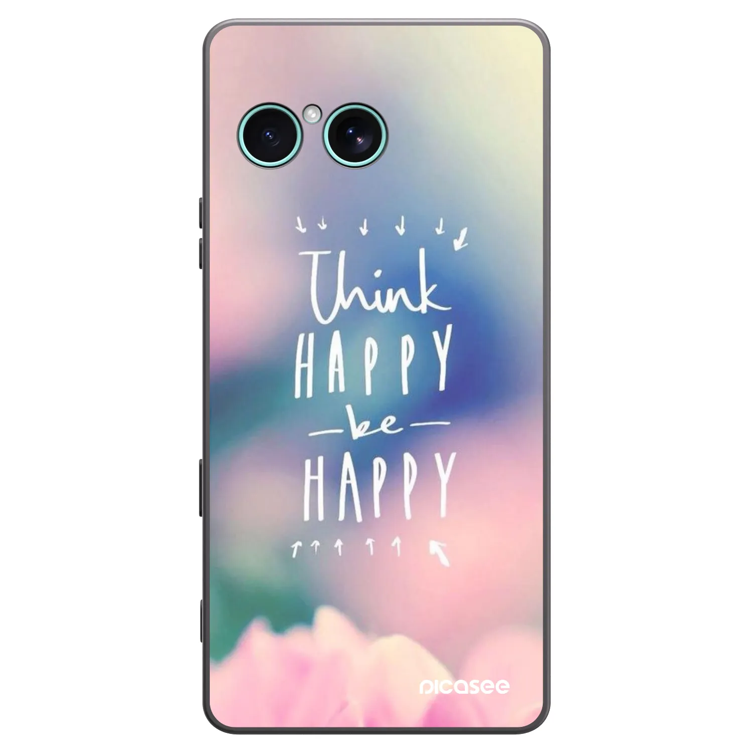 Picasee Sony Xperia 10 VII Hülle - Schwarzes Silikon - Denke positiv!