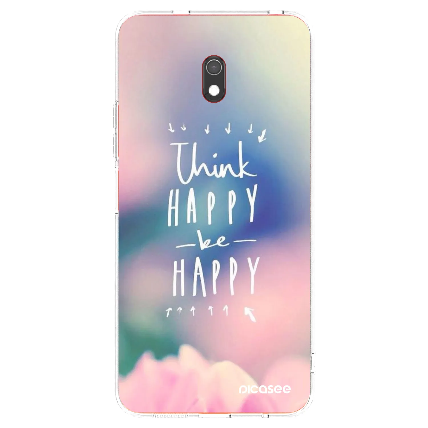 Picasee Xiaomi Redmi 8A Hülle - Transparentes Silikon - Denke positiv!