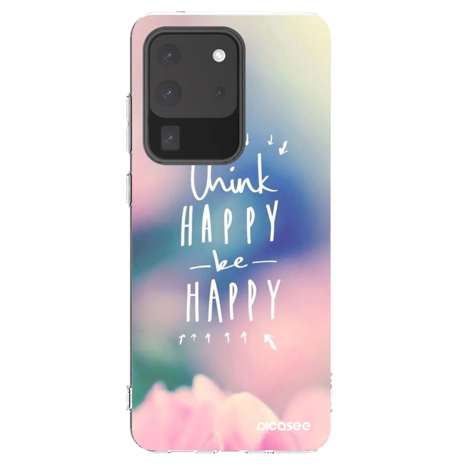 Picasee Samsung Galaxy S20 Ultra 5G G988F Hülle - Transparentes Silikon - Denke positiv!