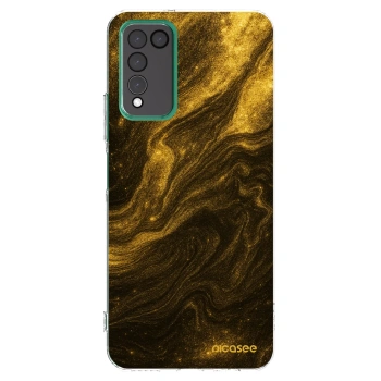 Picasee Honor 10X Lite Hülle - Transparentes Silikon - Black