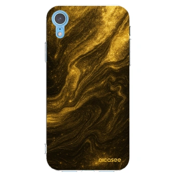 Picasee Apple iPhone XR Hülle - Transparentes Silikon - Black