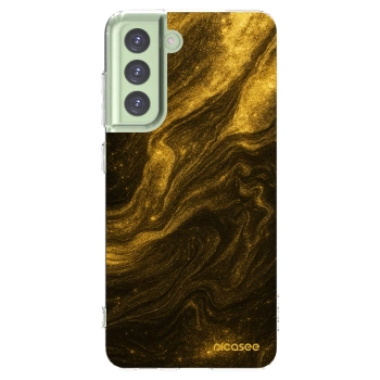 Picasee Samsung Galaxy S21 FE 5G Hülle - Transparentes Silikon - Black