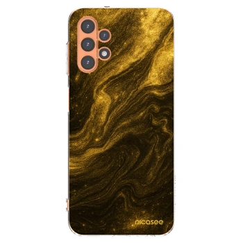 Picasee Samsung Galaxy A13 4G A135 Hülle - Transparentes Silikon - Black