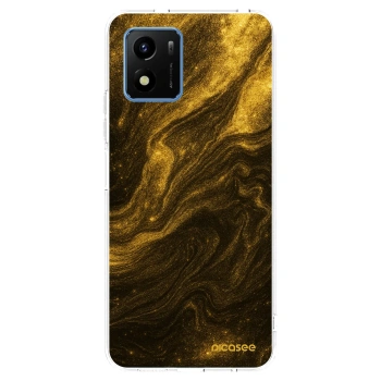 Picasee Vivo Y01 Hülle - Transparentes Silikon - Black