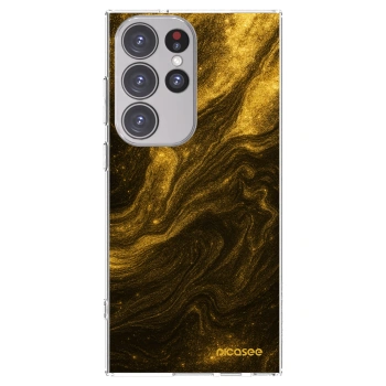 Picasee Samsung Galaxy S23 Ultra 5G Hülle - Transparentes Silikon - Black