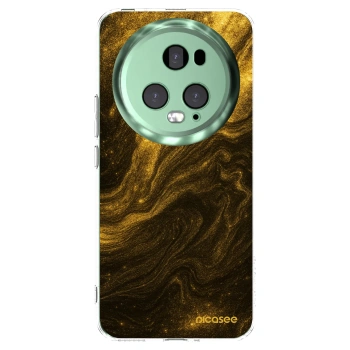 Picasee Honor Magic5 Pro Hülle - Transparentes Silikon - Black