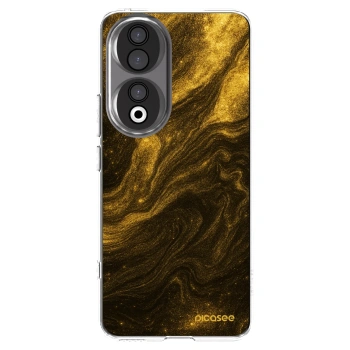Picasee Honor 90 5G Hülle - Transparentes Silikon - Black