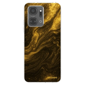 Picasee Honor X7a Hülle - Transparentes Silikon - Black