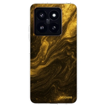Picasee Xiaomi 14 Pro Hülle - Transparentes Silikon - Black