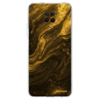 Picasee Xiaomi Redmi Note 9 Pro Hülle - Transparentes Silikon - Black