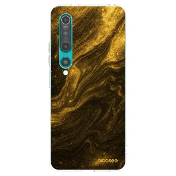 Picasee Xiaomi Mi 10 Hülle - Transparentes Silikon - Black