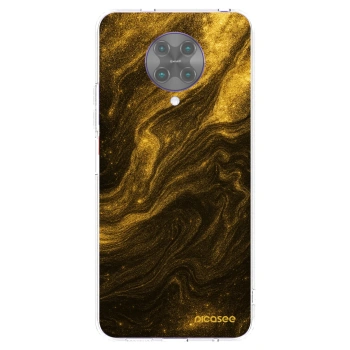 Picasee Xiaomi Poco F2 Pro Hülle - Transparentes Silikon - Black