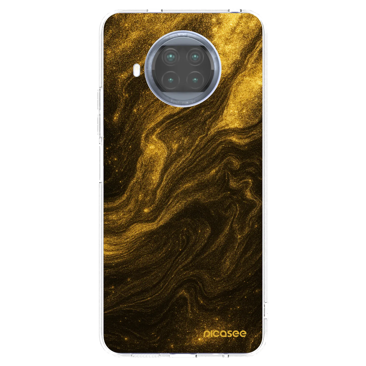 Picasee Xiaomi Mi 10T Lite Hülle - Transparentes Silikon - Black