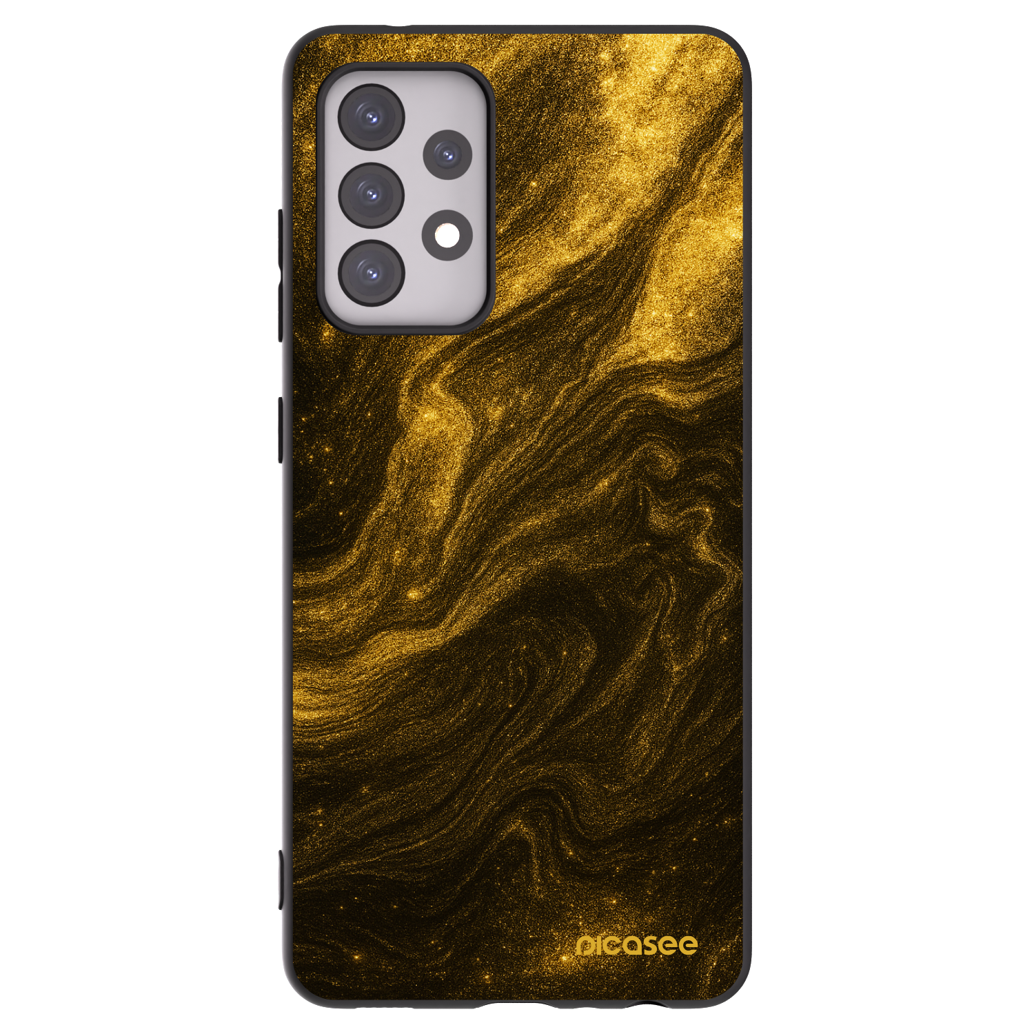 Picasee Samsung Galaxy A52 5G A525F Hülle - Schwarzes Silikon - Black
